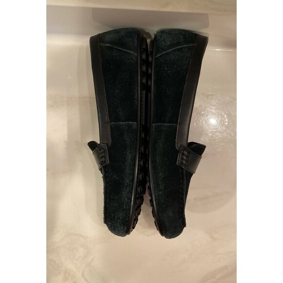 Vionic Navy Womens Flats Slip on Loafers Size 9.5 Orthotic Footbed Suede Look - Picture 6 of 12